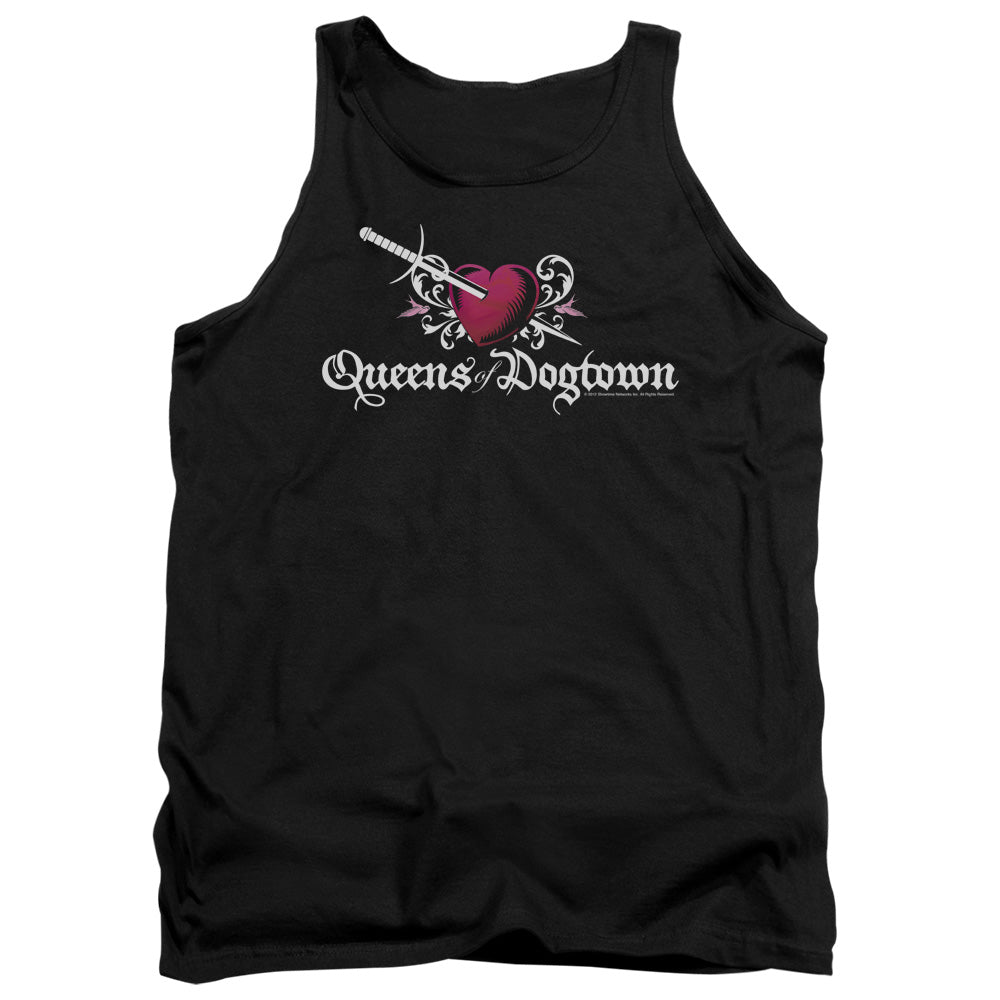 AN OFFCIALLY LICENSED CALIFORNICATION QUEENS OF DOGTOWN ADULT UNISEX TANK TOP BLACK
