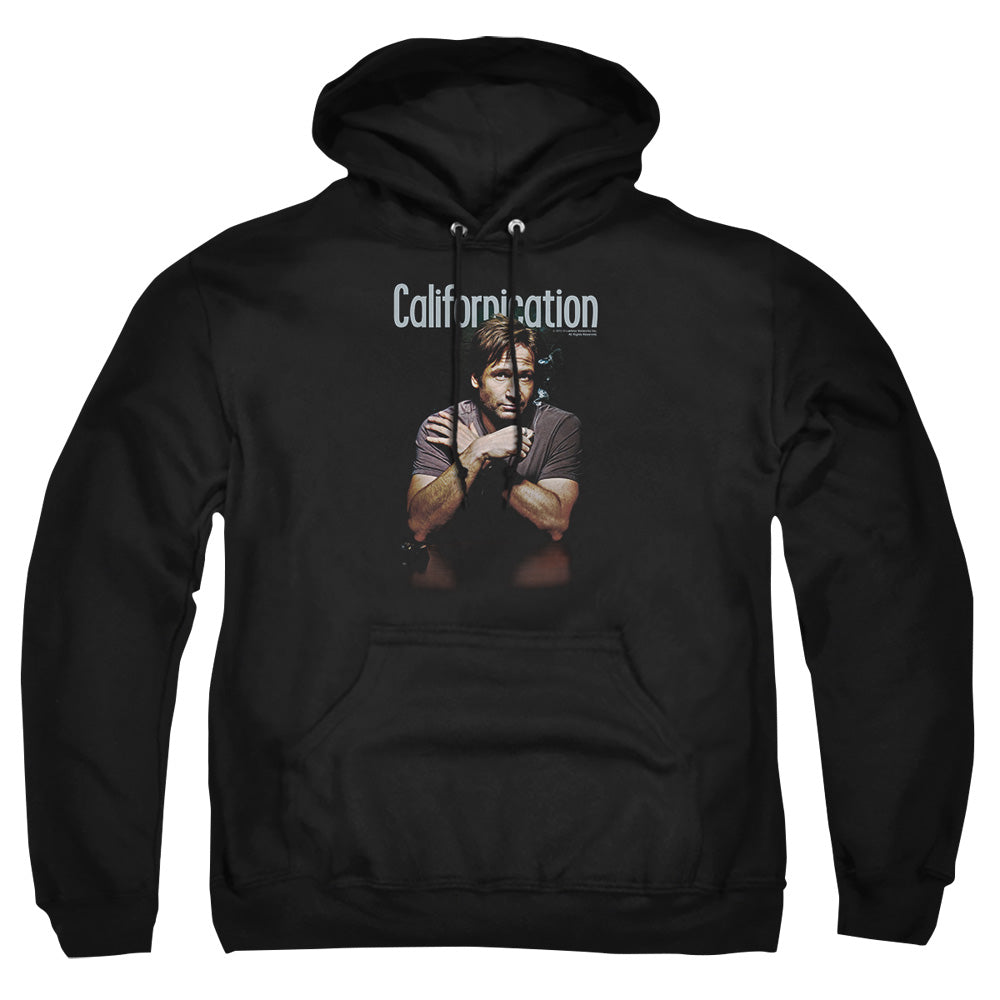AN OFFCIALLY LICENSED CALIFORNICATION SMOKING ADULT UNISEX PULLOVER HOODIE BLACK