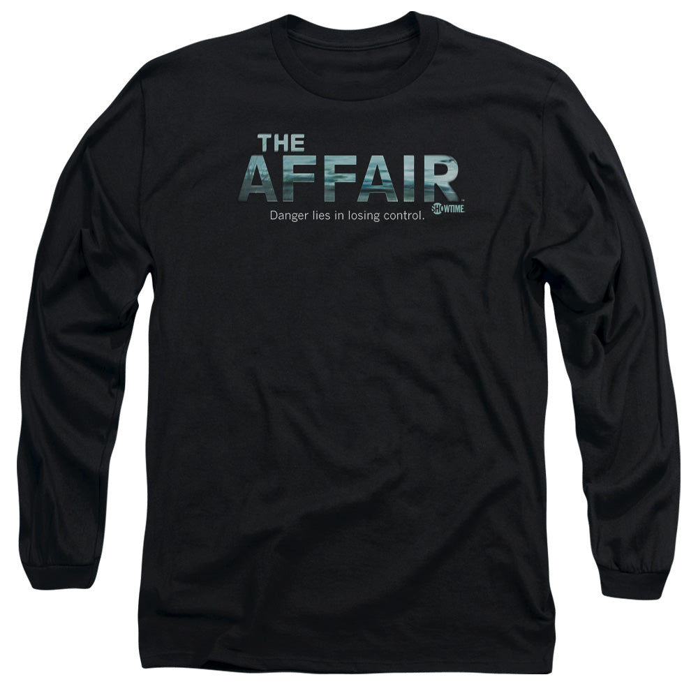 AN OFFCIALLY LICENSED AFFAIR OCEAN LOGO MEN'S LONG SLEEVE T-SHIRT BLACK