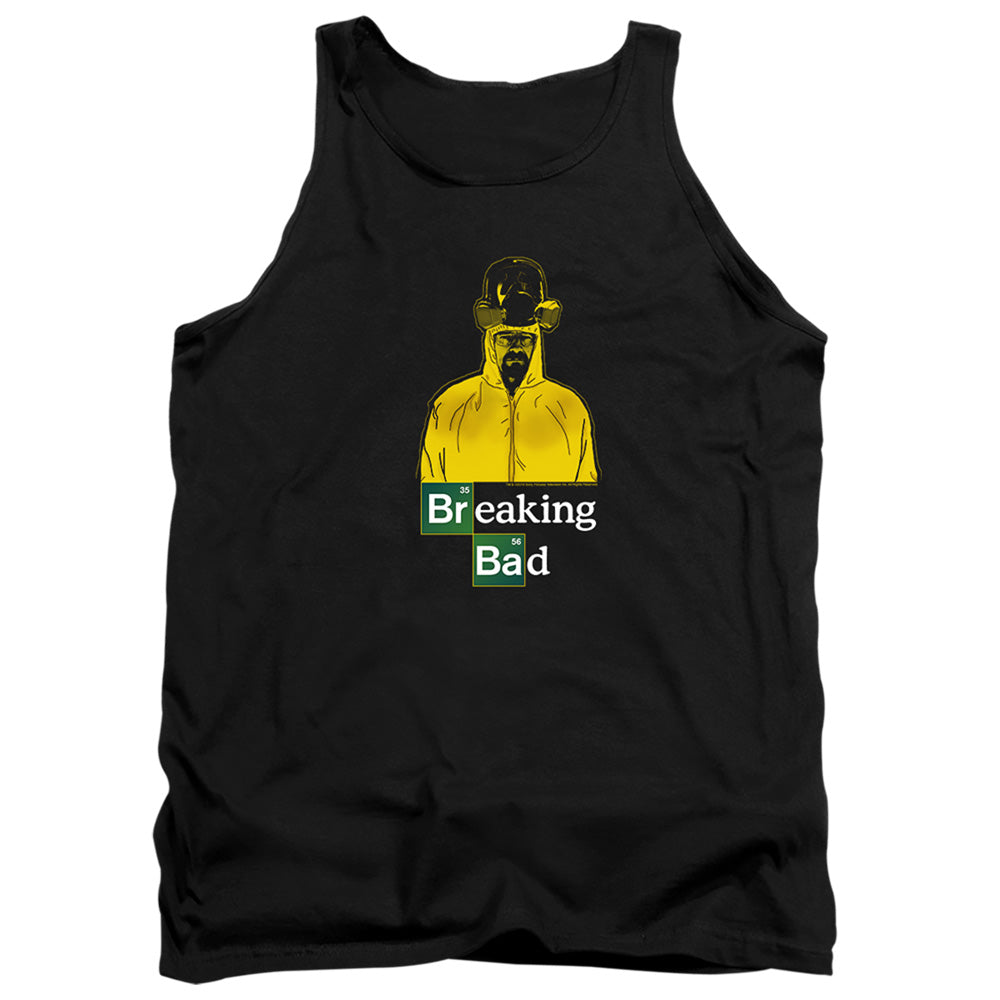 AN OFFCIALLY LICENSED BREAKING BAD HAZMAT ADULT UNISEX TANK TOP BLACK