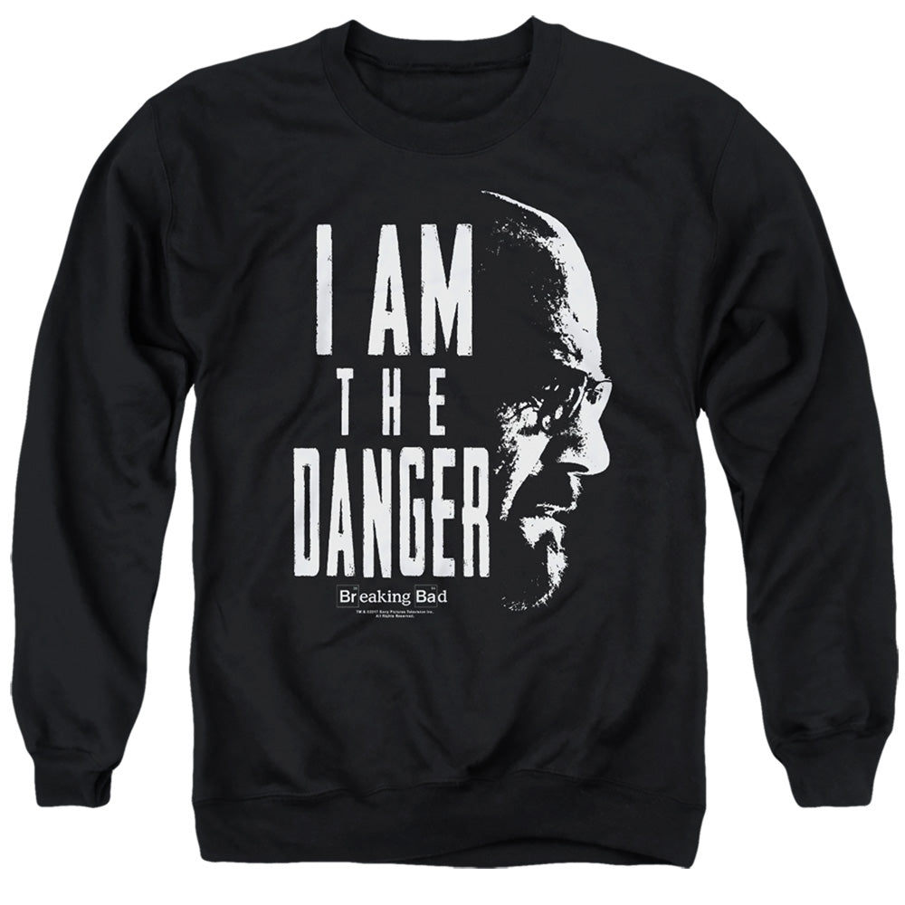 AN OFFCIALLY LICENSED BREAKING BAD THE DANGER ADULT UNISEX CREWNECK SWEATSHIRT BLACK