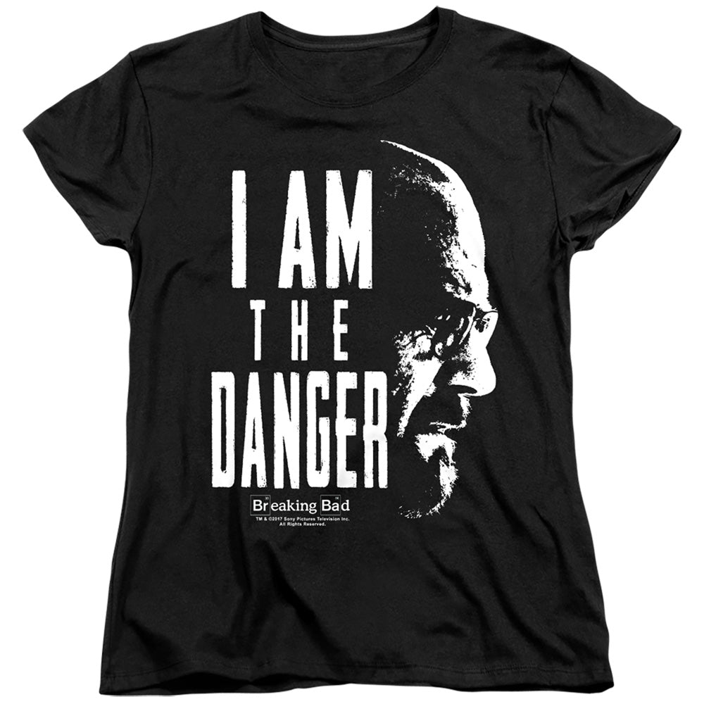 AN OFFCIALLY LICENSED BREAKING BAD THE DANGER WOMEN'S REGULAR FIT T-SHIRT BLACK
