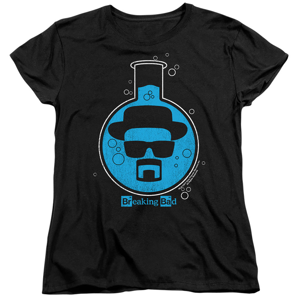 AN OFFCIALLY LICENSED BREAKING BAD BAD BREAKER WOMEN'S REGULAR FIT T-SHIRT BLACK