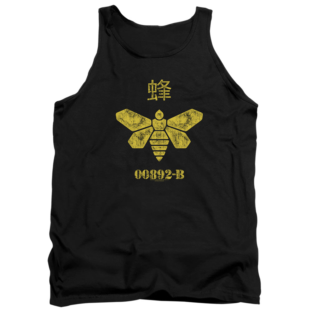 AN OFFCIALLY LICENSED BREAKING BAD METHYLAMINE BARREL BEE ADULT UNISEX TANK TOP BLACK