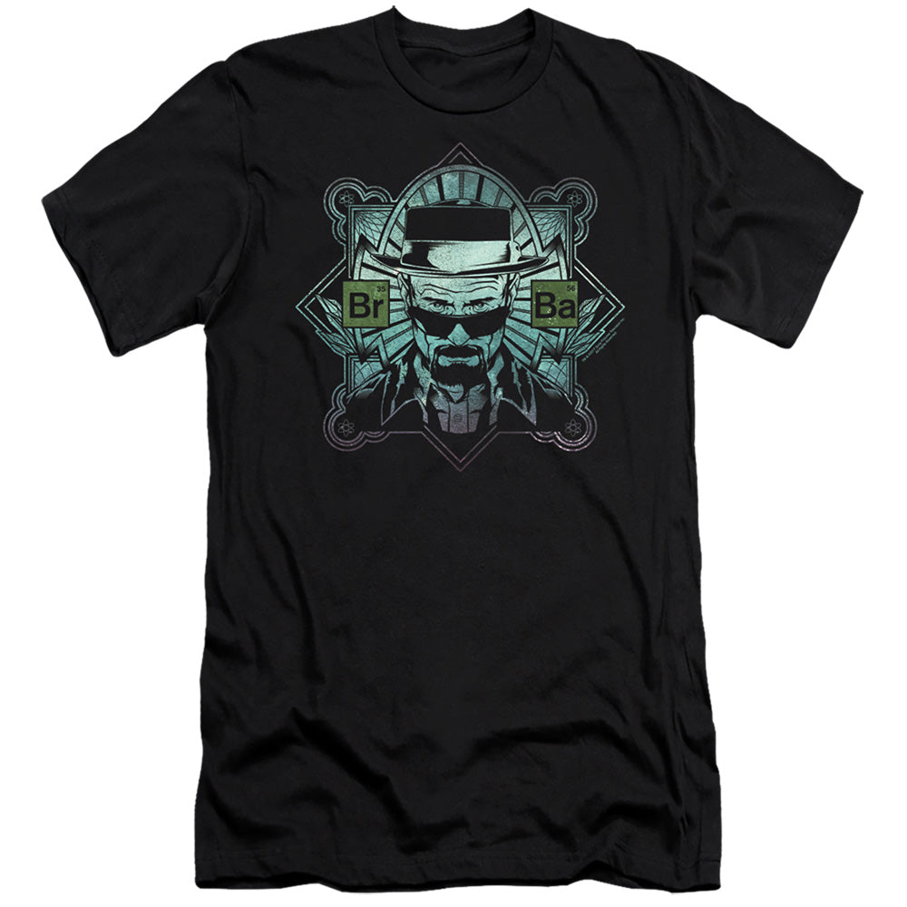 AN OFFCIALLY LICENSED BREAKING BAD THE MAN MEN'S PREMIUM SLIM FIT T-SHIRT BLACK