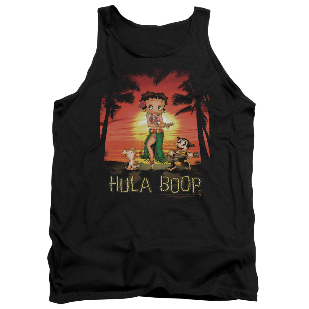 AN OFFCIALLY LICENSED BETTY BOOP HULABOOP ADULT UNISEX TANK TOP BLACK