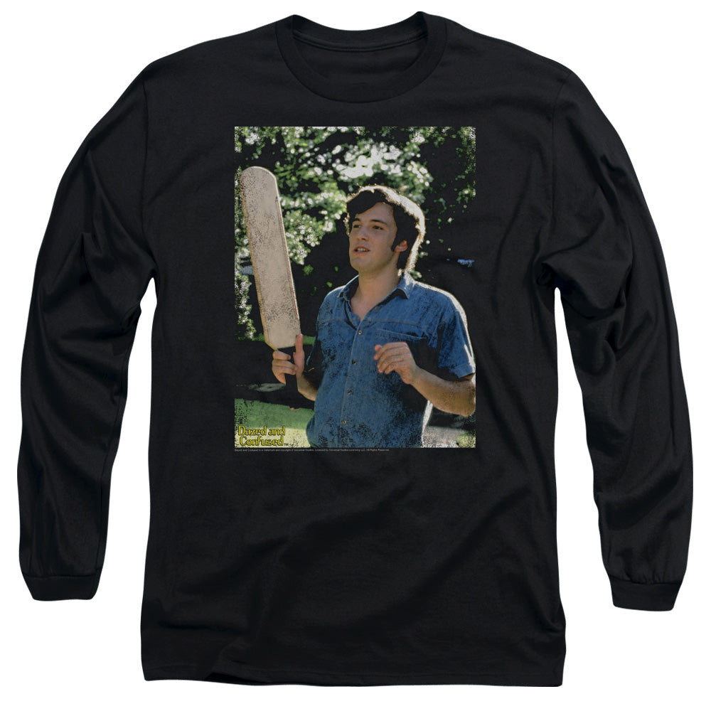 AN OFFCIALLY LICENSED DAZED AND CONFUSED OBANNION MEN'S LONG SLEEVE T-SHIRT BLACK