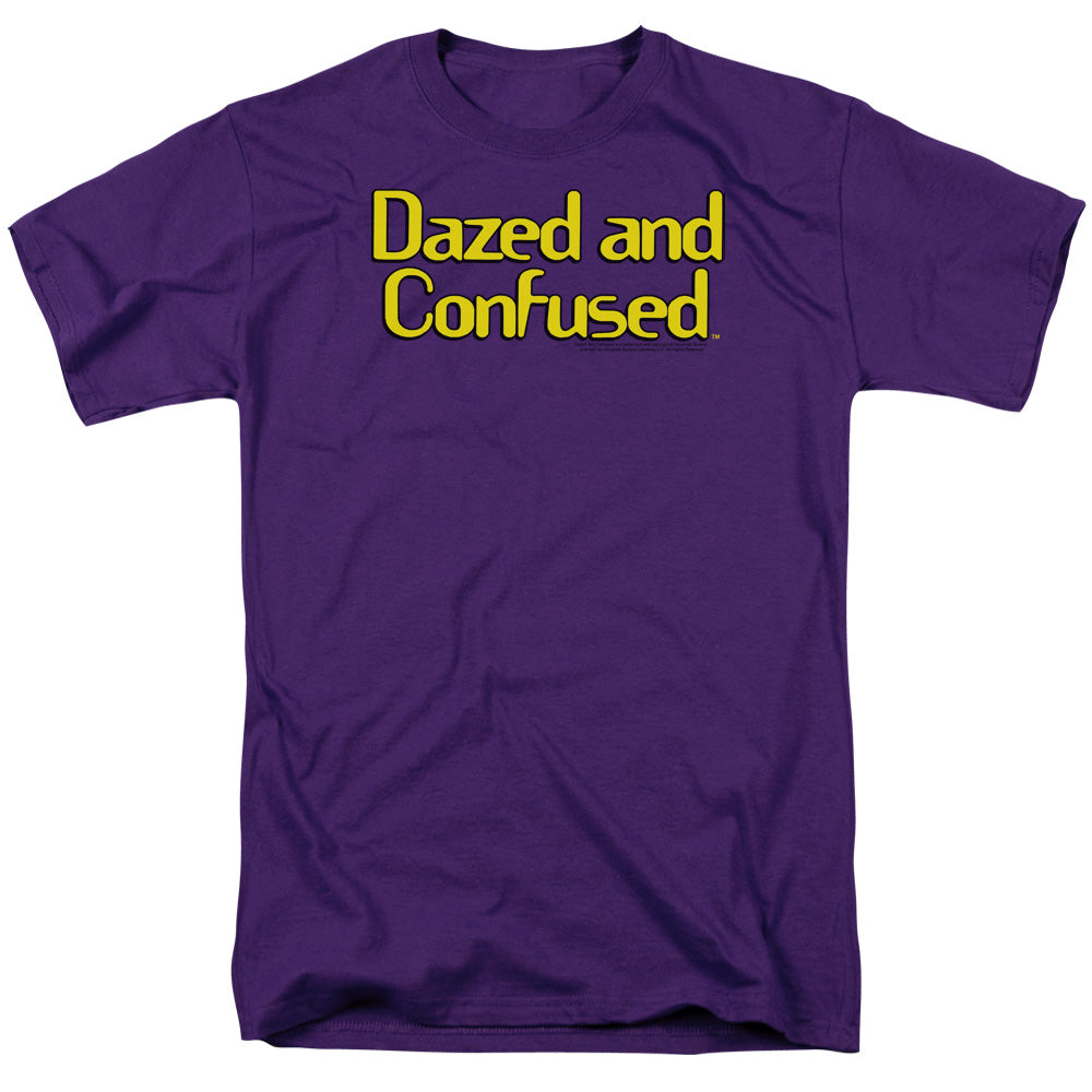 AN OFFCIALLY LICENSED DAZED AND CONFUSED DAZED LOGO MEN'S REGULAR FIT T-SHIRT PURPLE