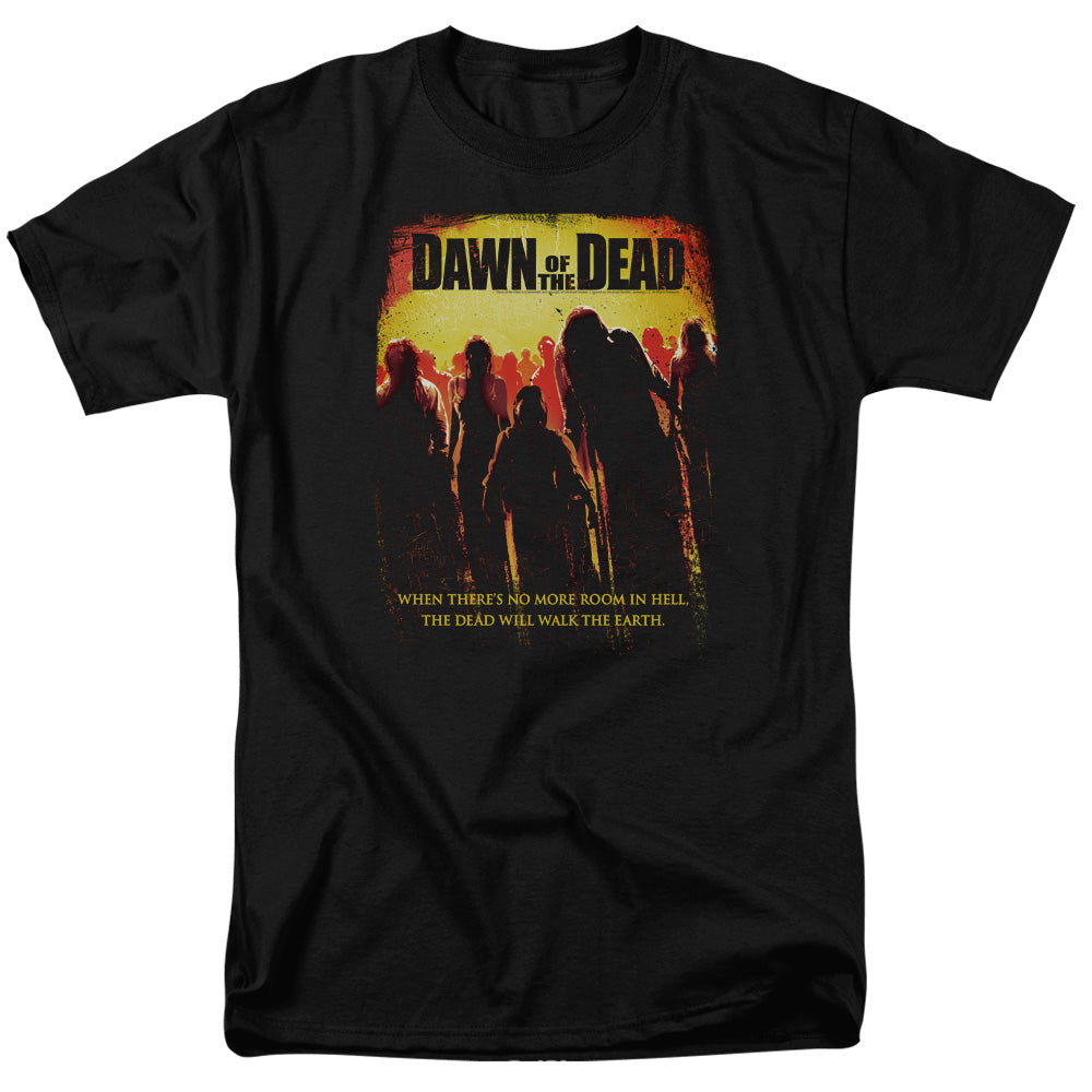 AN OFFCIALLY LICENSED DAWN OF THE DEAD TITLE MEN'S REGULAR FIT T-SHIRT BLACK