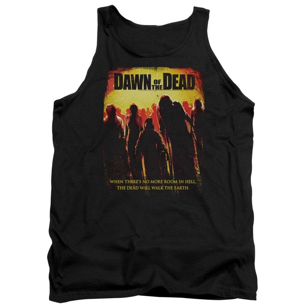 AN OFFCIALLY LICENSED DAWN OF THE DEAD TITLE ADULT UNISEX TANK TOP BLACK