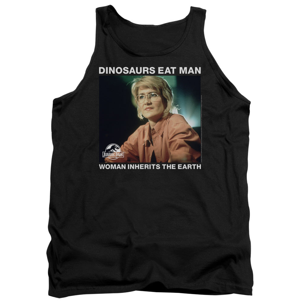 AN OFFCIALLY LICENSED JURASSIC PARK INHERIT ADULT UNISEX TANK TOP BLACK