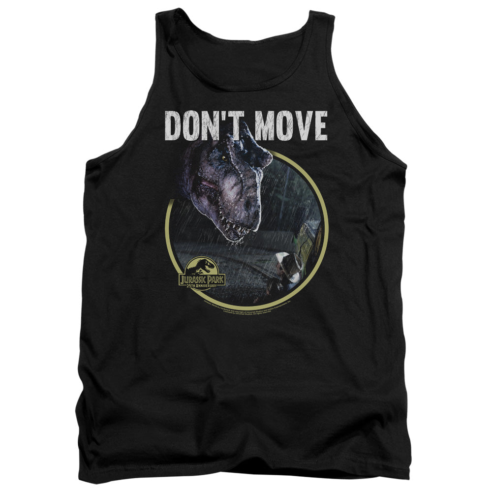 AN OFFCIALLY LICENSED JURASSIC PARK DONT MOVE ADULT UNISEX TANK TOP BLACK