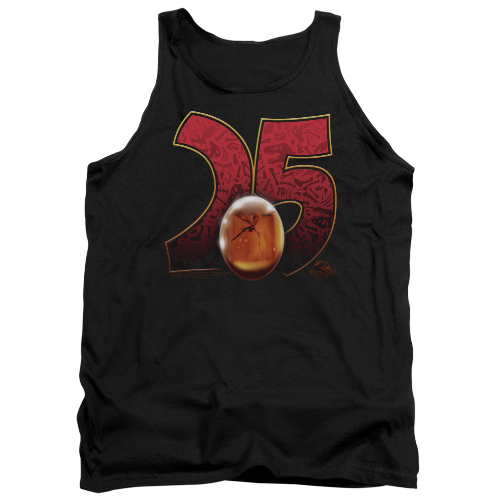 AN OFFCIALLY LICENSED JURASSIC PARK AMBER ADULT UNISEX TANK TOP BLACK