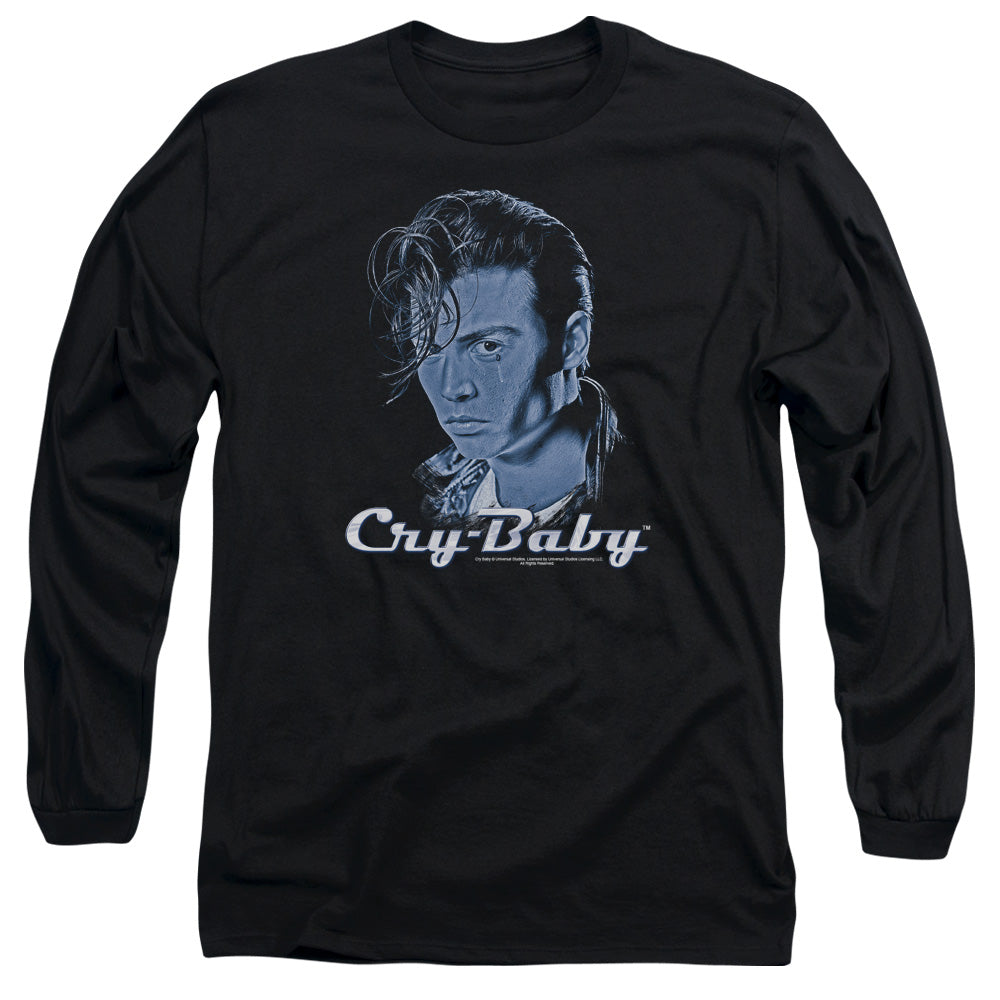 AN OFFCIALLY LICENSED CRY BABY KING CRY BABY MEN'S LONG SLEEVE T-SHIRT BLACK