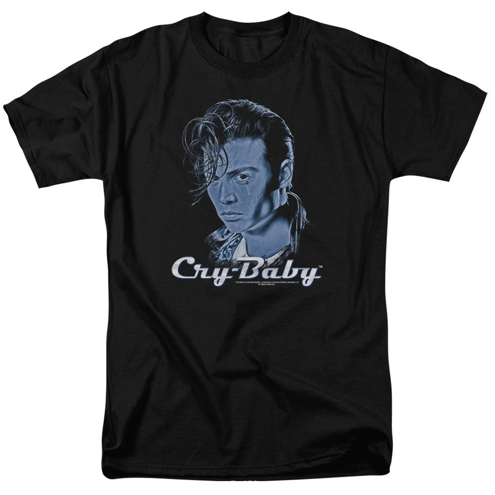 AN OFFCIALLY LICENSED CRY BABY KING CRY BABY MEN'S REGULAR FIT T-SHIRT BLACK