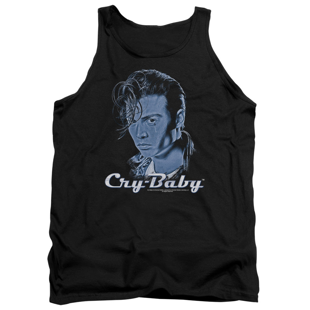 AN OFFCIALLY LICENSED CRY BABY KING CRY BABY ADULT UNISEX TANK TOP BLACK