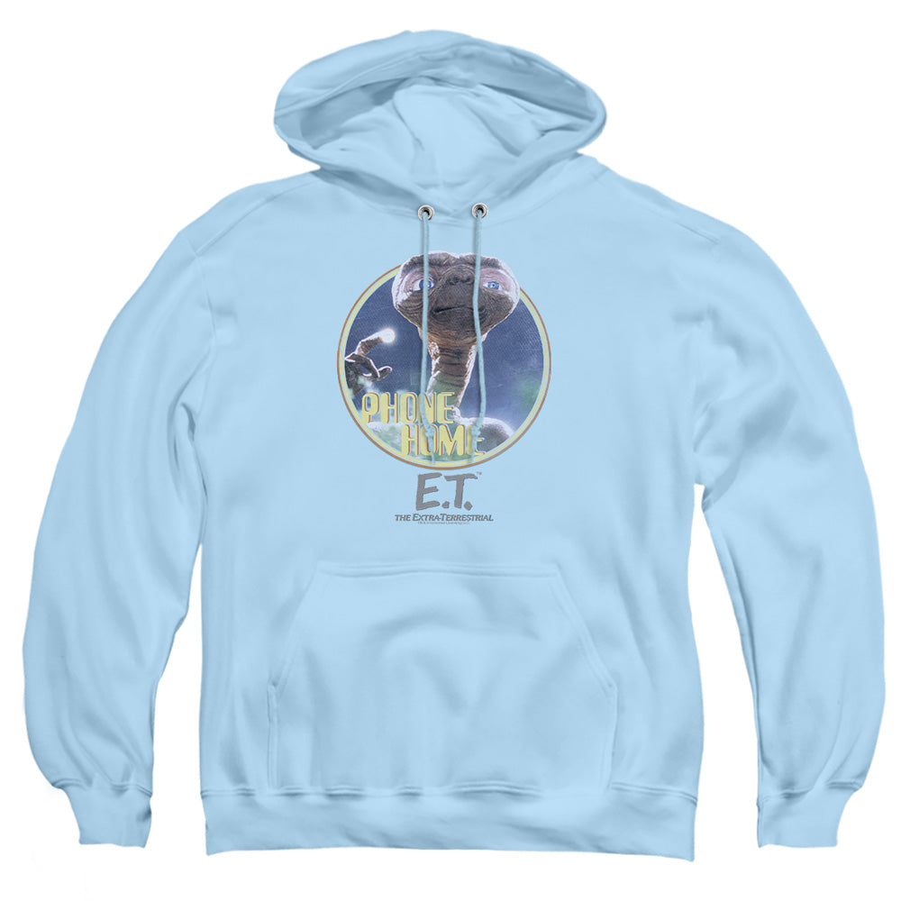 AN OFFCIALLY LICENSED ET PHONE HOME ADULT UNISEX PULLOVER HOODIE LIGHT BLUE
