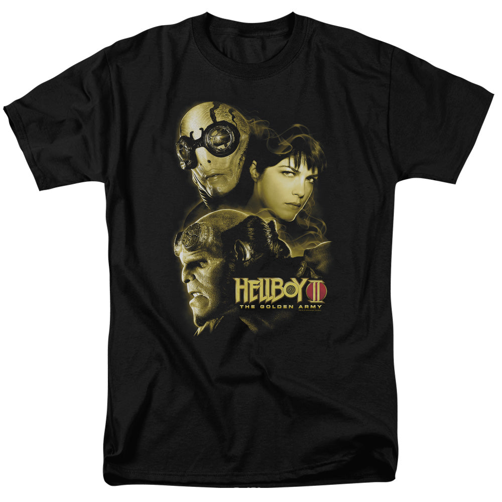 AN OFFCIALLY LICENSED HELLBOY II UNGODLY CREATURES MEN'S REGULAR FIT T-SHIRT BLACK