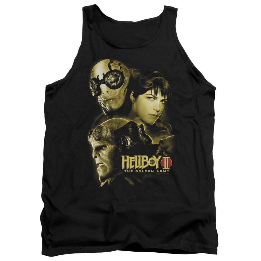 AN OFFCIALLY LICENSED HELLBOY II UNGODLY CREATURES ADULT UNISEX TANK TOP BLACK