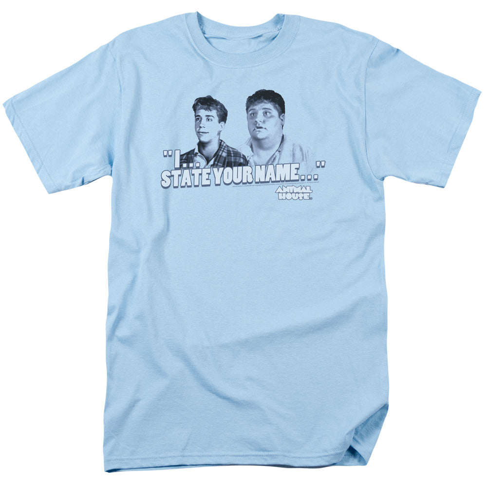 AN OFFCIALLY LICENSED ANIMAL HOUSE PLEDGES MEN'S REGULAR FIT T-SHIRT LIGHT BLUE