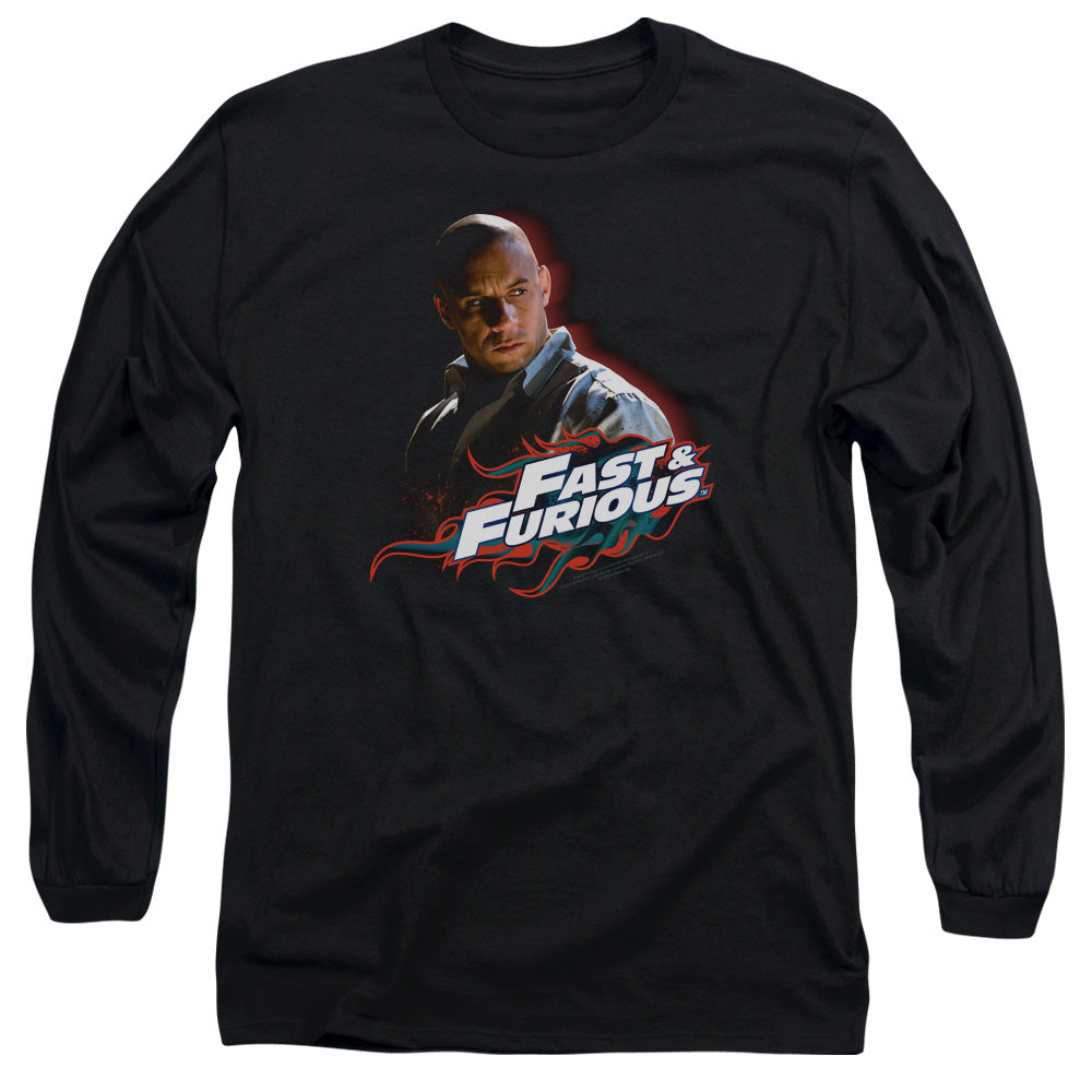 AN OFFCIALLY LICENSED FAST AND THE FURIOUS TORETTO MEN'S LONG SLEEVE T-SHIRT BLACK