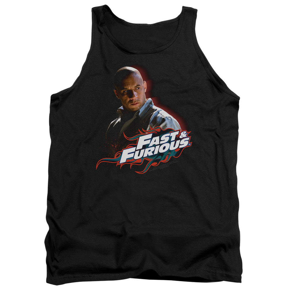 AN OFFCIALLY LICENSED FAST AND THE FURIOUS TORETTO ADULT UNISEX TANK TOP BLACK