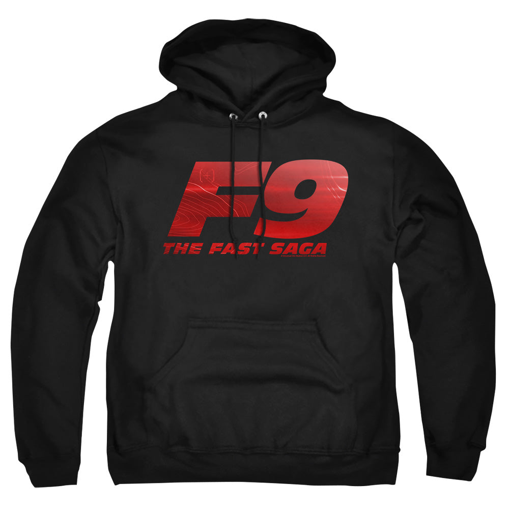 AN OFFCIALLY LICENSED FAST AND THE FURIOUS 9 F9 MAPLOGO ADULT UNISEX PULLOVER HOODIE BLACK