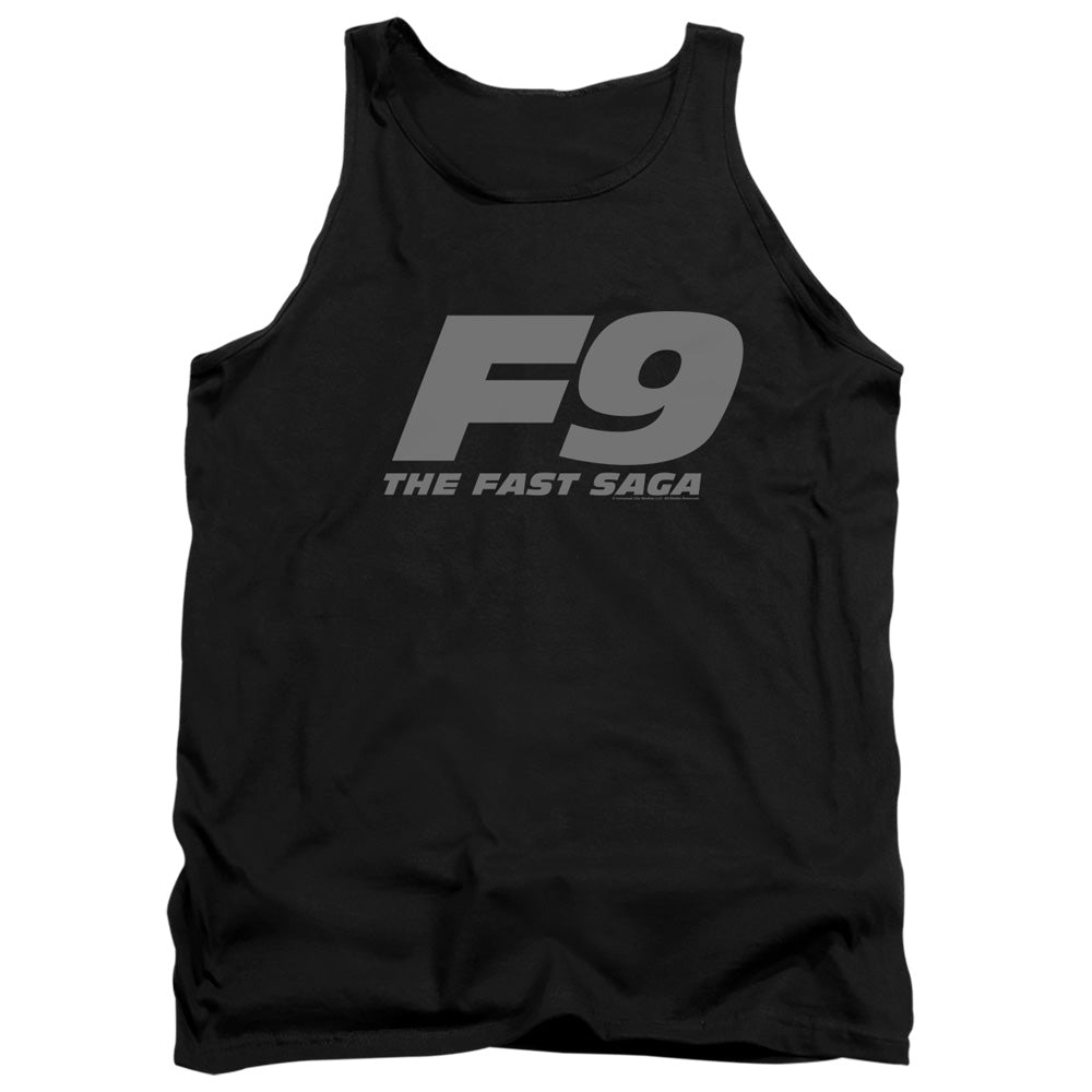 AN OFFCIALLY LICENSED FAST AND THE FURIOUS 9 F9 LOGO ADULT UNISEX TANK TOP BLACK