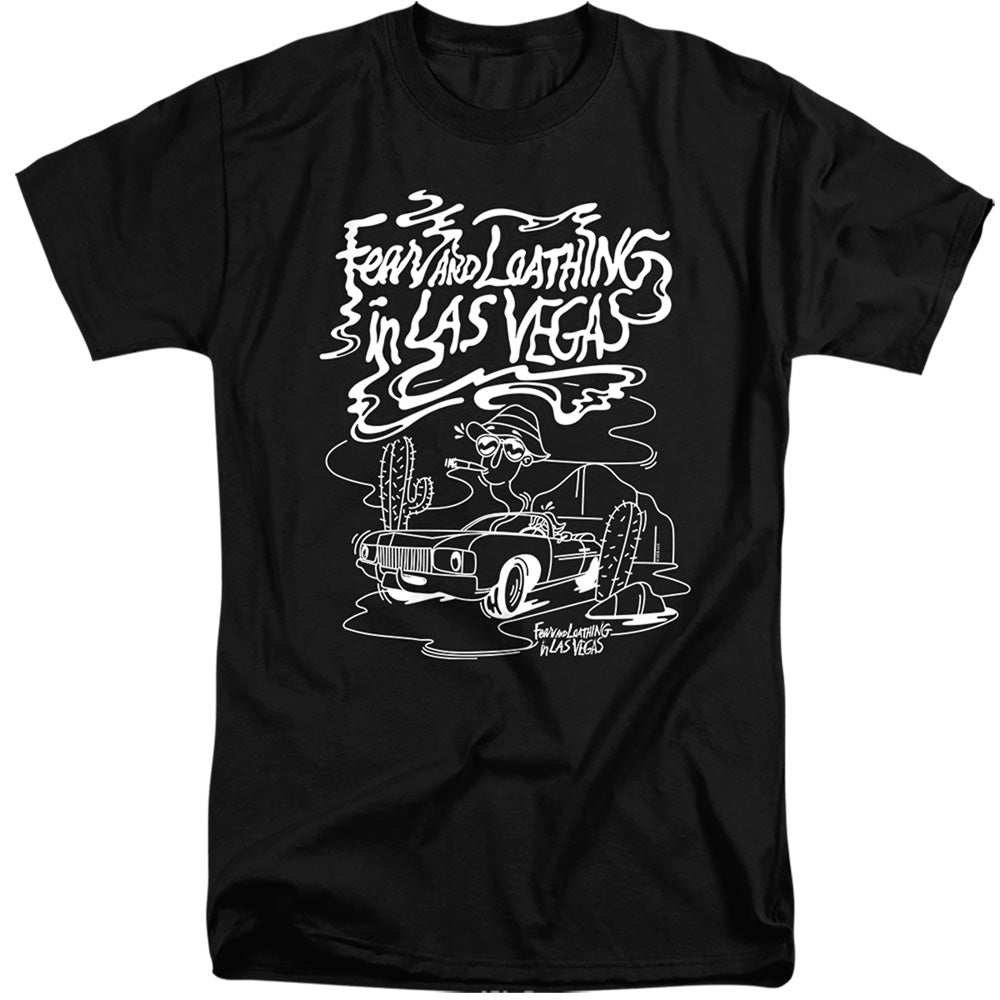AN OFFCIALLY LICENSED FEAR AND LOATHING IN LAS VEGAS DESERT DRIVE MONO MEN'S TALL FIT T-SHIRT BLACK