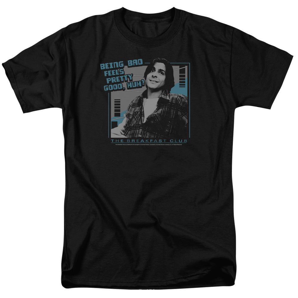 AN OFFCIALLY LICENSED BREAKFAST CLUB BAD MEN'S REGULAR FIT T-SHIRT BLACK