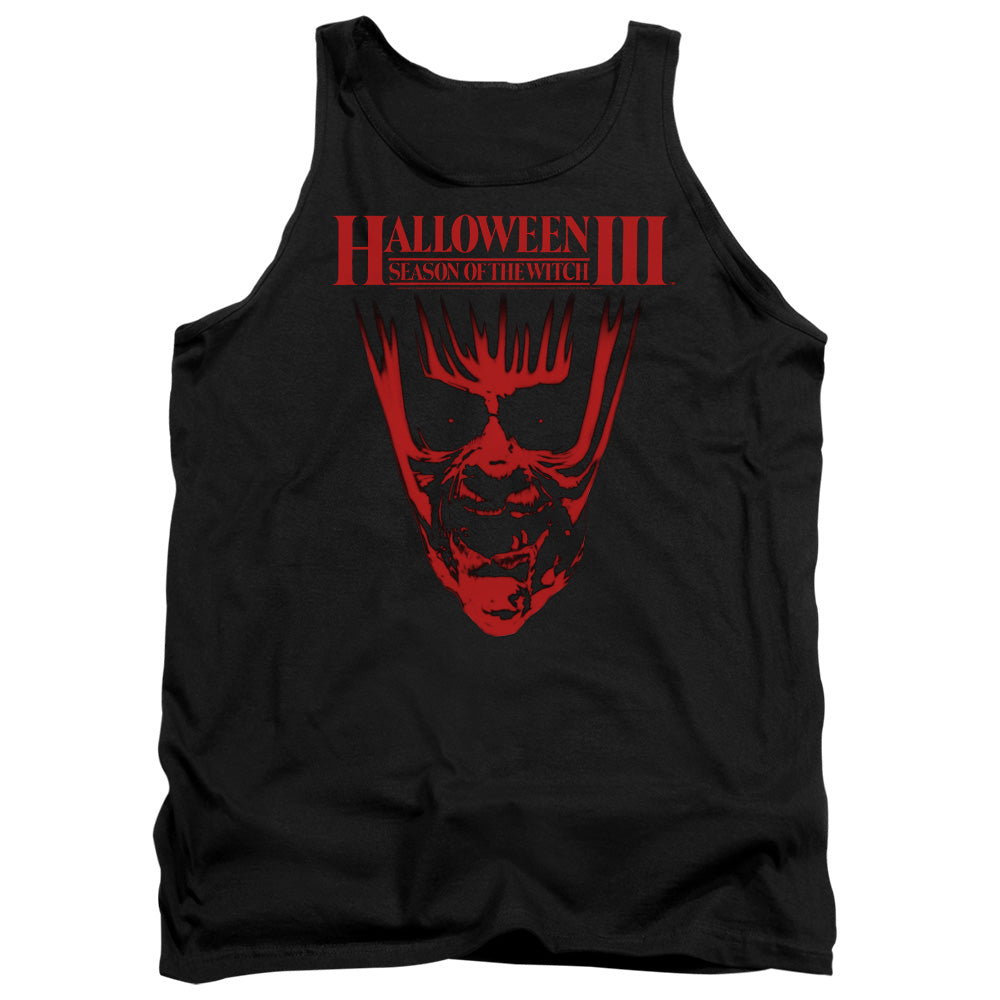 AN OFFCIALLY LICENSED HALLOWEEN III TITLE ADULT UNISEX TANK TOP BLACK