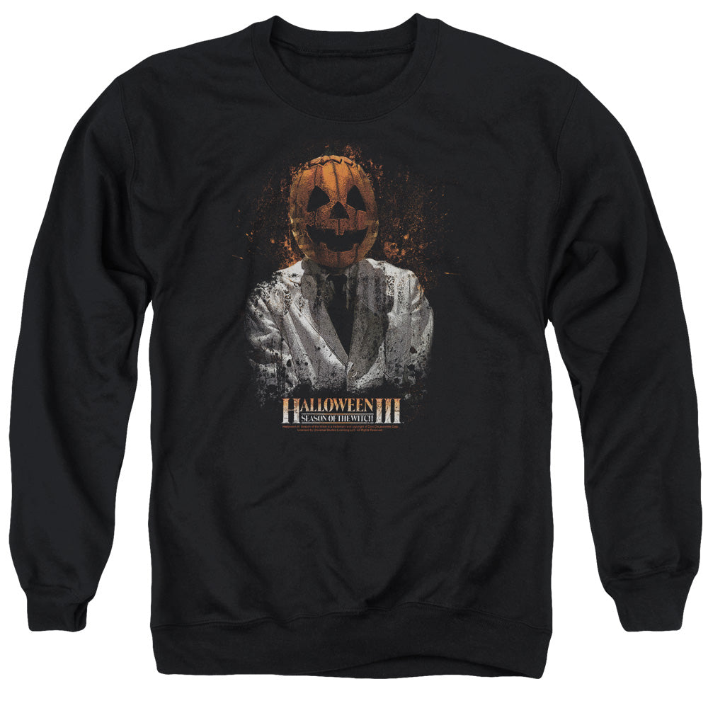 AN OFFCIALLY LICENSED HALLOWEEN III H3 SCIENTIST ADULT UNISEX CREWNECK SWEATSHIRT BLACK