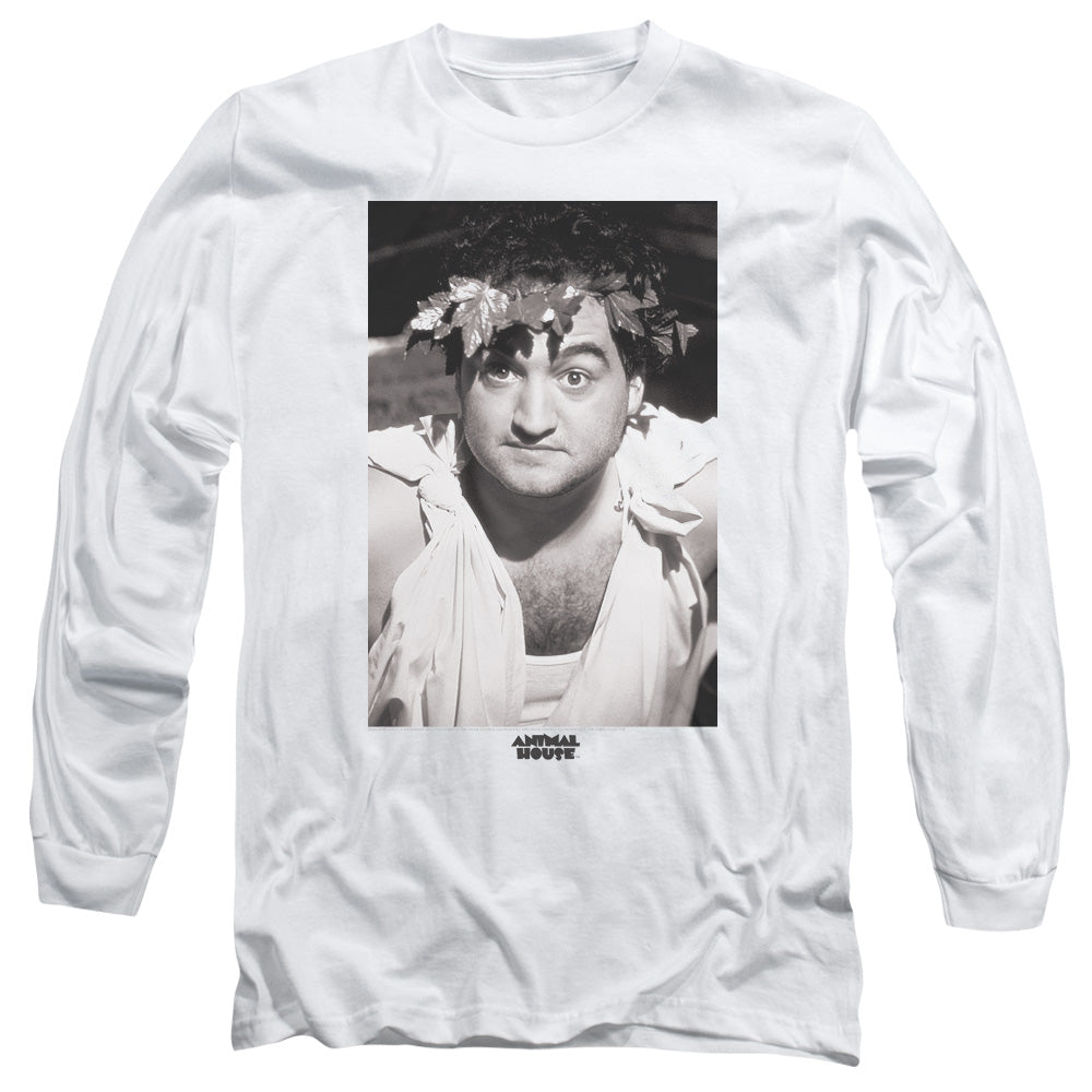 AN OFFCIALLY LICENSED ANIMAL HOUSE THE ANIMAL MEN'S LONG SLEEVE T-SHIRT WHITE