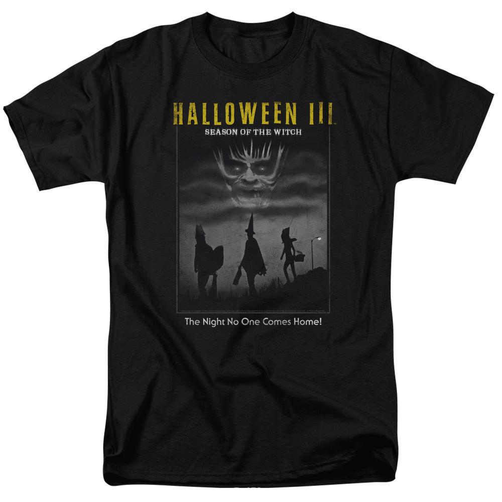 AN OFFCIALLY LICENSED HALLOWEEN III KIDS POSTER MEN'S REGULAR FIT T-SHIRT BLACK