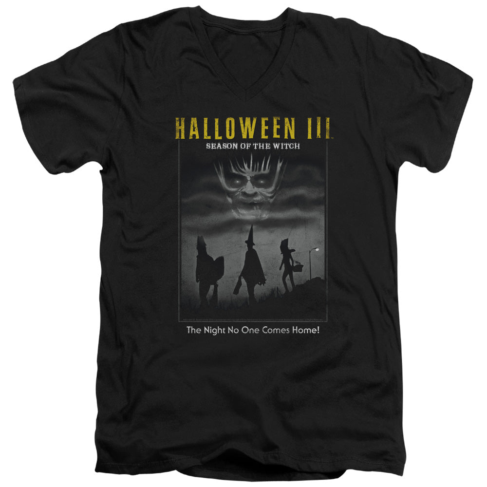 AN OFFCIALLY LICENSED HALLOWEEN III KIDS POSTER MEN'S V-NECK T-SHIRT BLACK