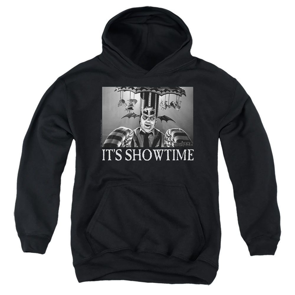 AN OFFCIALLY LICENSED BEETLEJUICE SHOWTIME YOUTH HOODIE BLACK