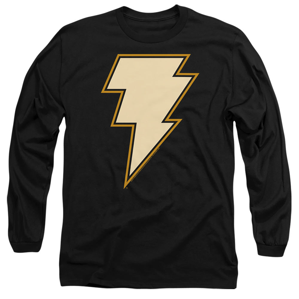 AN OFFCIALLY LICENSED BLACK ADAM BLACK ADAM CHEST EMBLEM MEN'S LONG SLEEVE T-SHIRT BLACK