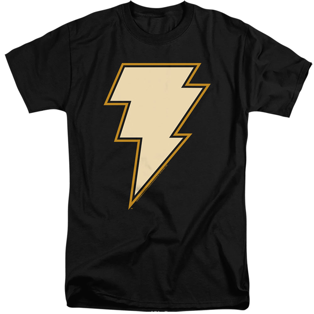 AN OFFCIALLY LICENSED BLACK ADAM BLACK ADAM CHEST EMBLEM MEN'S TALL FIT T-SHIRT BLACK