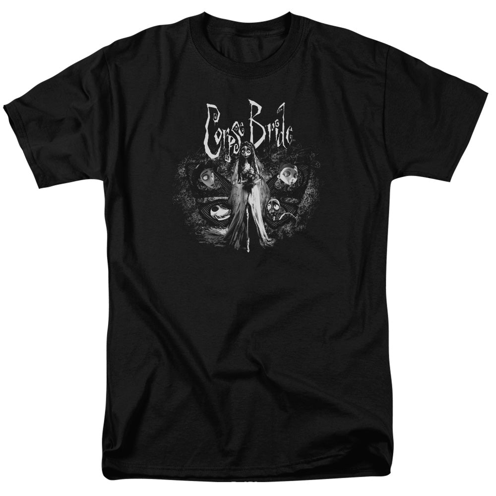 AN OFFCIALLY LICENSED CORPSE BRIDE BRIDE TO BE MEN'S REGULAR FIT T-SHIRT BLACK