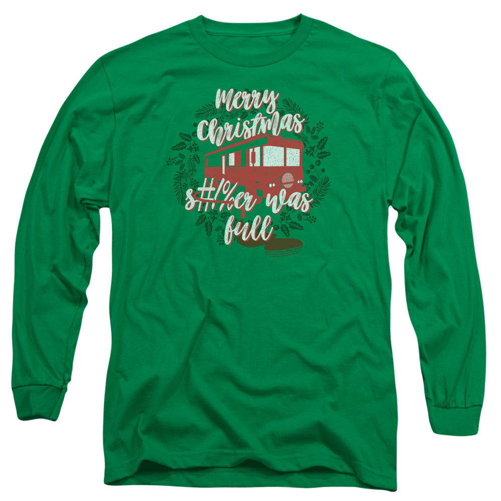 AN OFFCIALLY LICENSED CHRISTMAS VACATION IT WAS FULL MEN'S LONG SLEEVE T-SHIRT KELLY GREEN