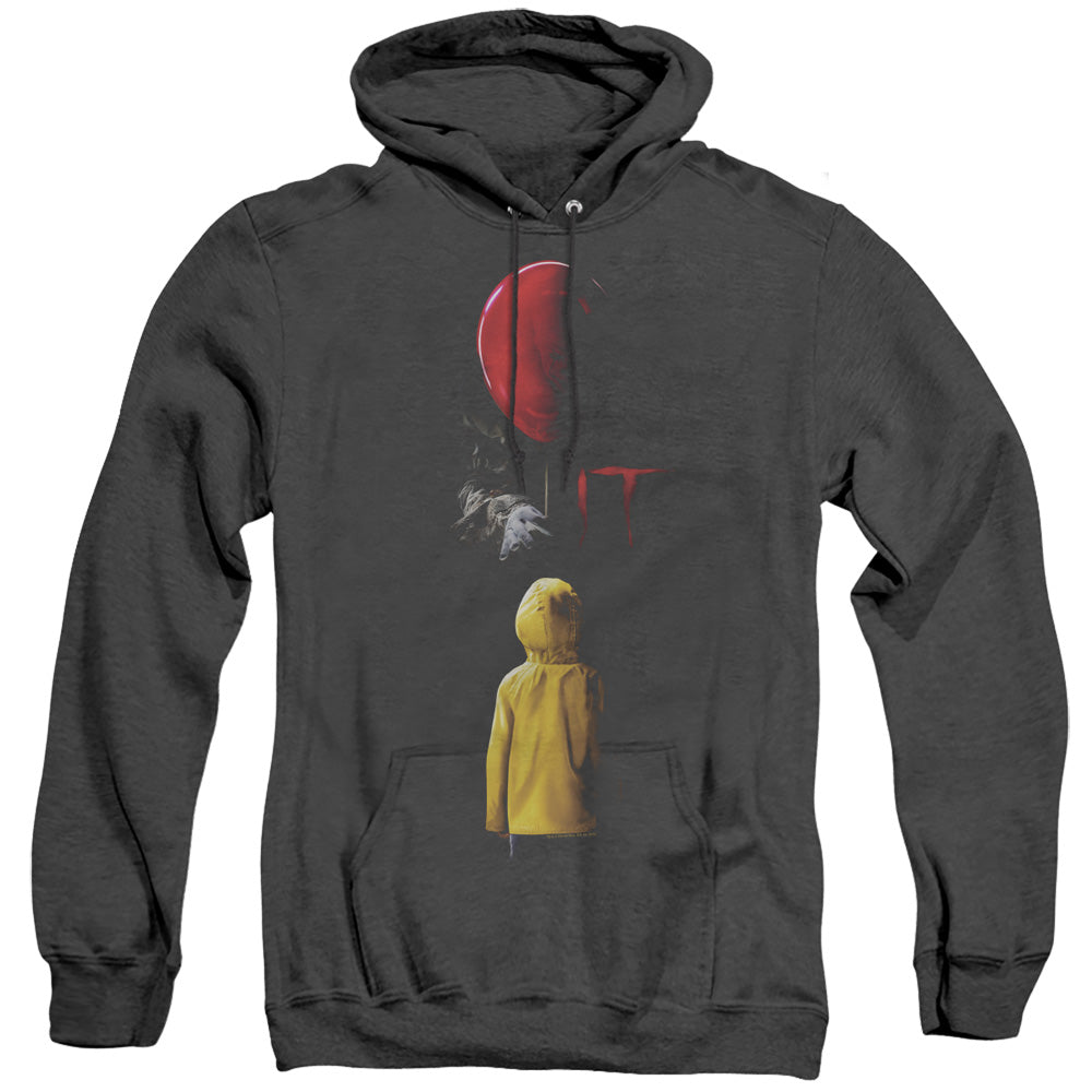 AN OFFCIALLY LICENSED IT 2017 RED BALLOON ADULT UNISEX HEATHER PULLOVER HOODIE BLACK