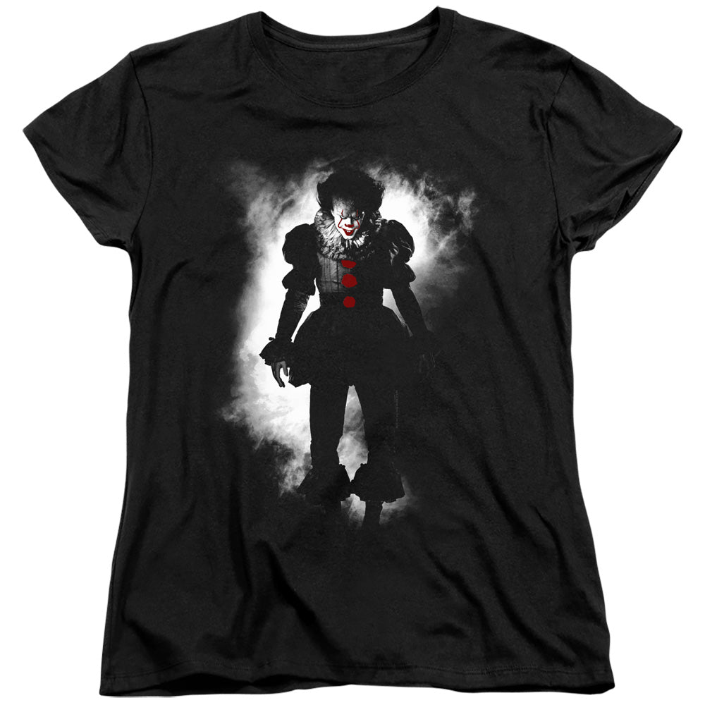 AN OFFCIALLY LICENSED IT 2017 FLOATER WOMEN'S REGULAR FIT T-SHIRT BLACK