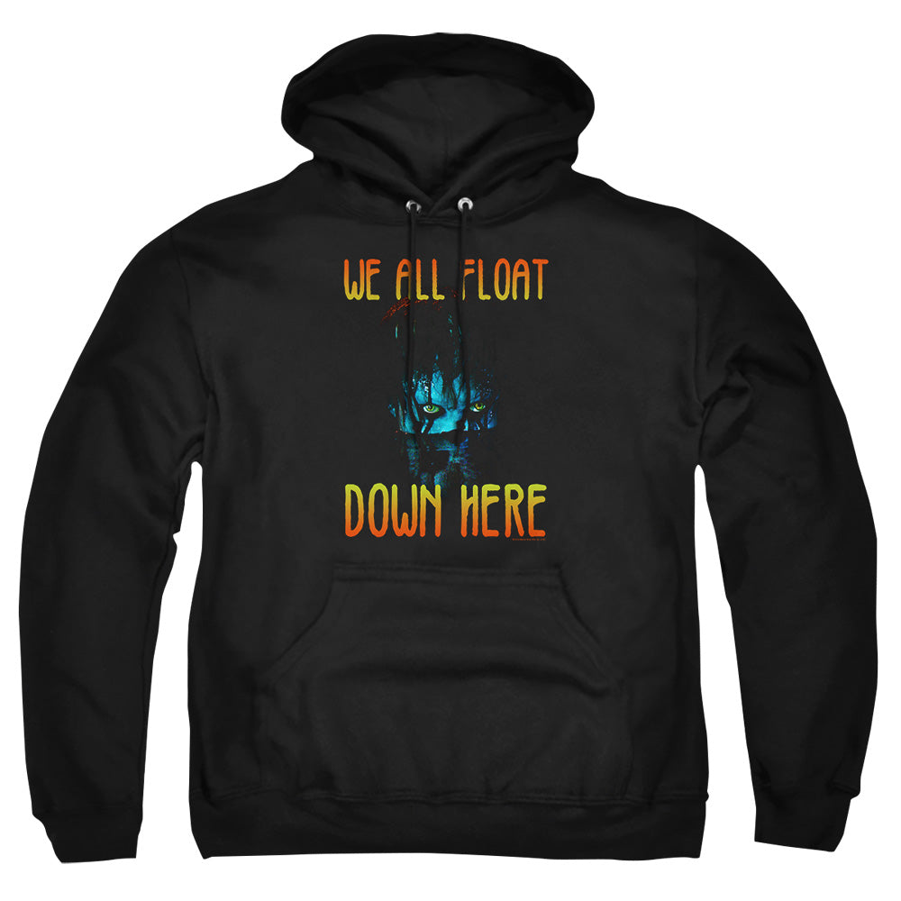 AN OFFCIALLY LICENSED IT 2017 WE ALL FLOAT DOWN HERE ADULT UNISEX PULLOVER HOODIE BLACK