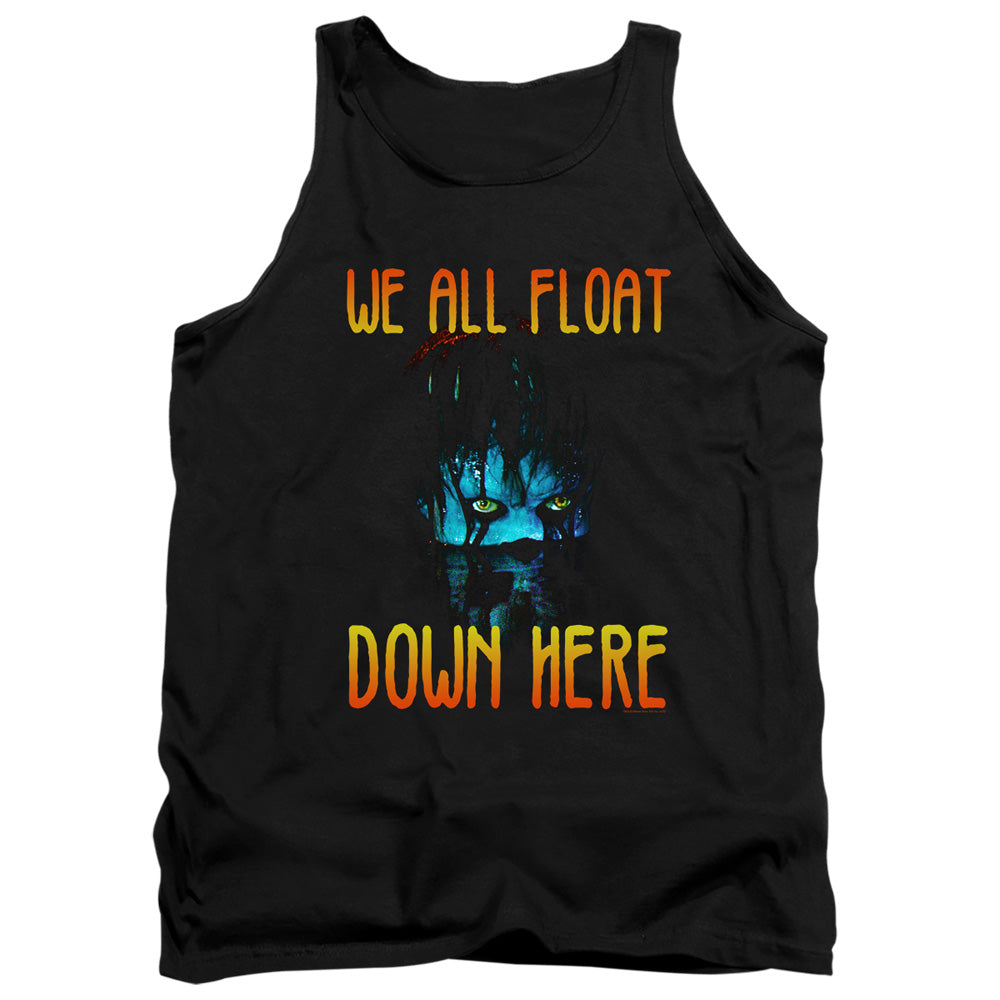 AN OFFCIALLY LICENSED IT 2017 WE ALL FLOAT DOWN HERE ADULT UNISEX TANK TOP BLACK
