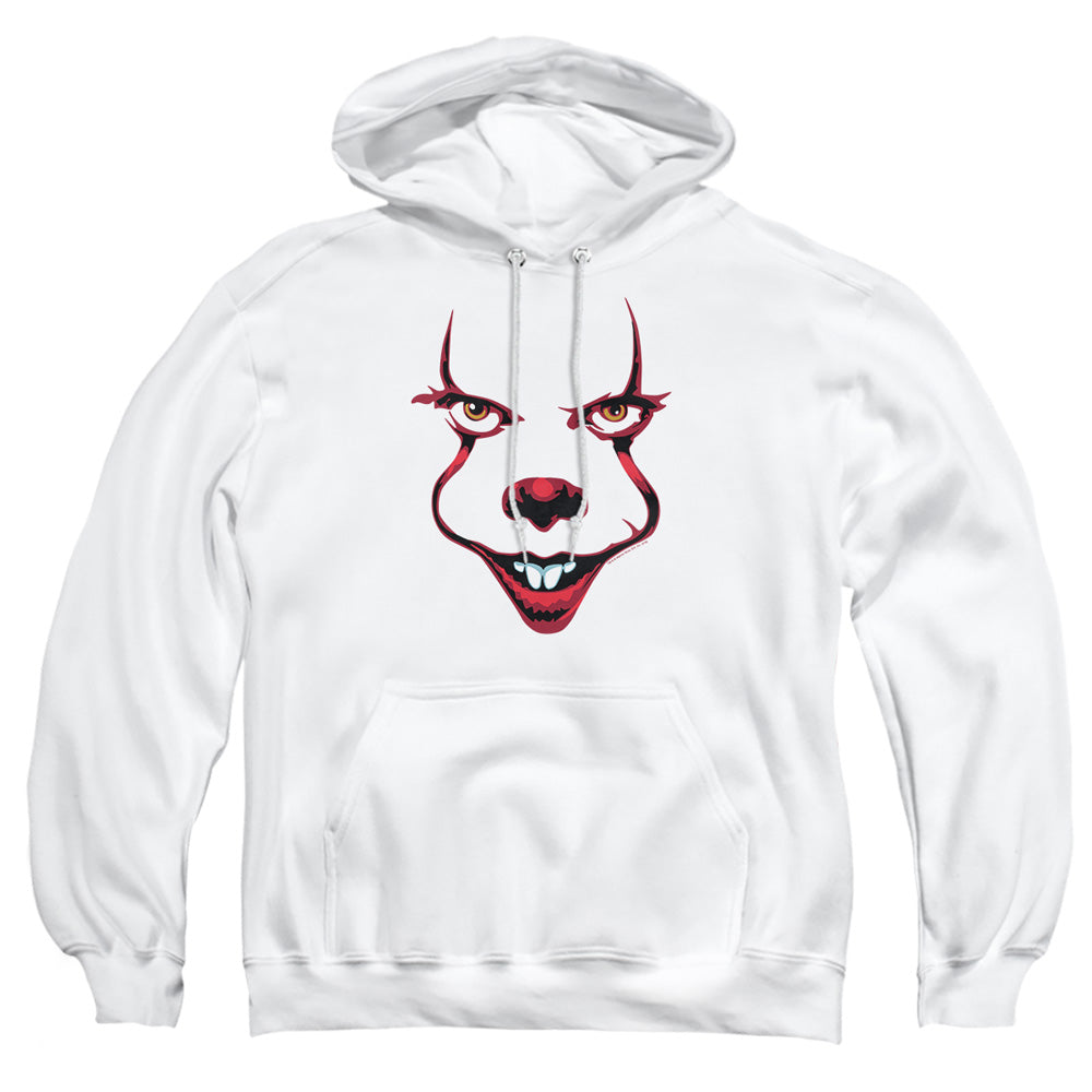 AN OFFCIALLY LICENSED IT 2019 SMILE ADULT UNISEX PULLOVER HOODIE WHITE