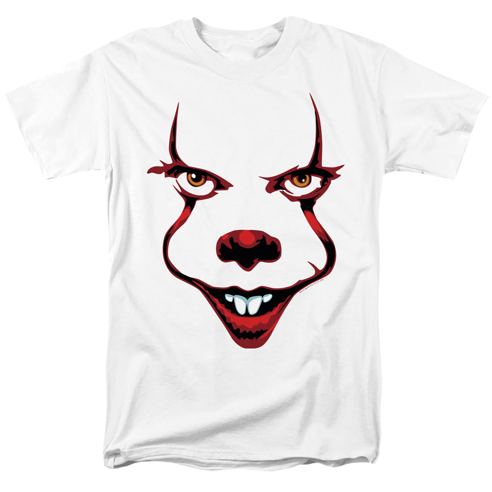AN OFFCIALLY LICENSED IT 2019 SMILE MEN'S REGULAR FIT T-SHIRT WHITE