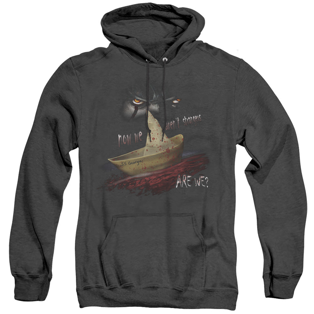 AN OFFCIALLY LICENSED IT 2017 NOW WE ARENT STRANGERS ADULT UNISEX HEATHER PULLOVER HOODIE BLACK