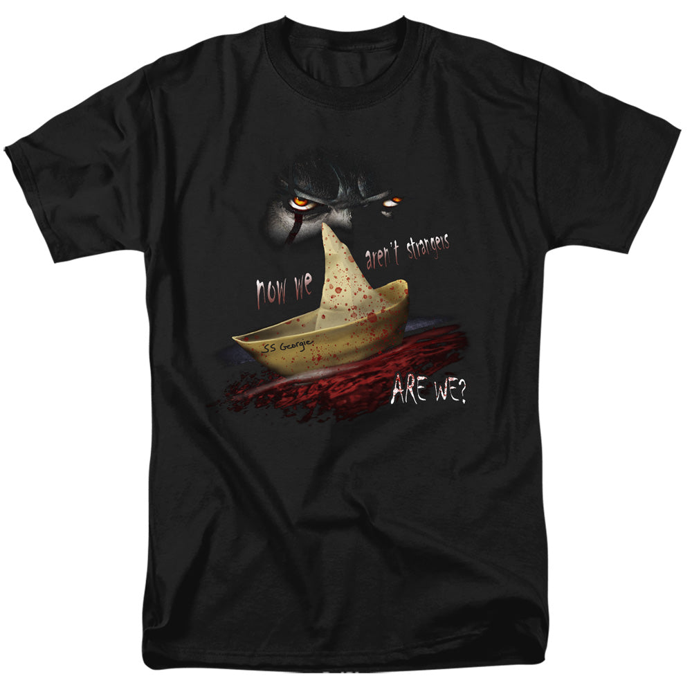 AN OFFCIALLY LICENSED IT 2017 NOW WE ARENT STRANGERS MEN'S REGULAR FIT T-SHIRT BLACK