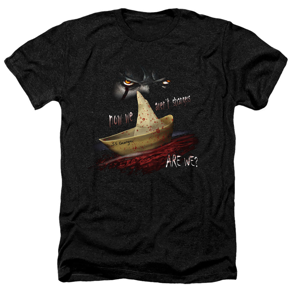 AN OFFCIALLY LICENSED IT 2017 NOW WE ARENT STRANGERS MEN'S HEATHER T-SHIRT CHARCOAL
