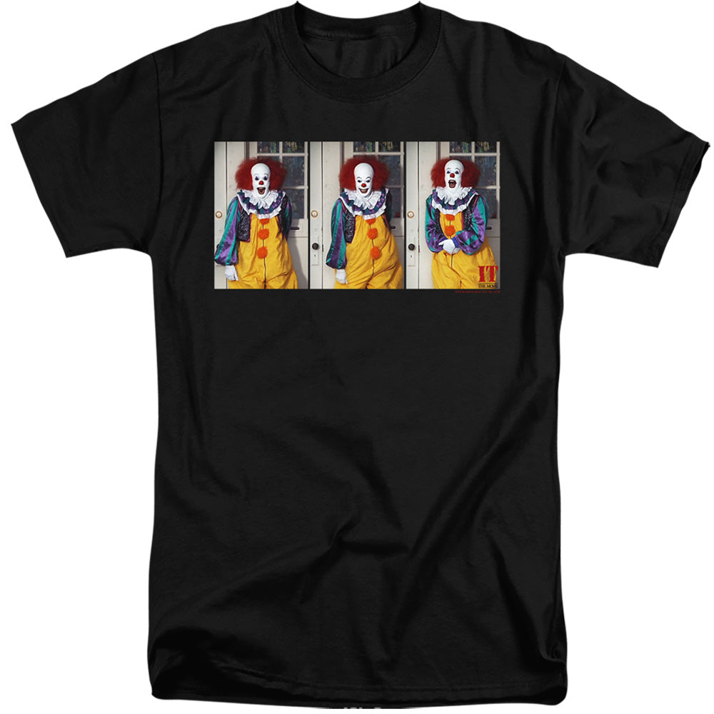 AN OFFCIALLY LICENSED IT 1990 JOKE MEN'S TALL FIT T-SHIRT BLACK